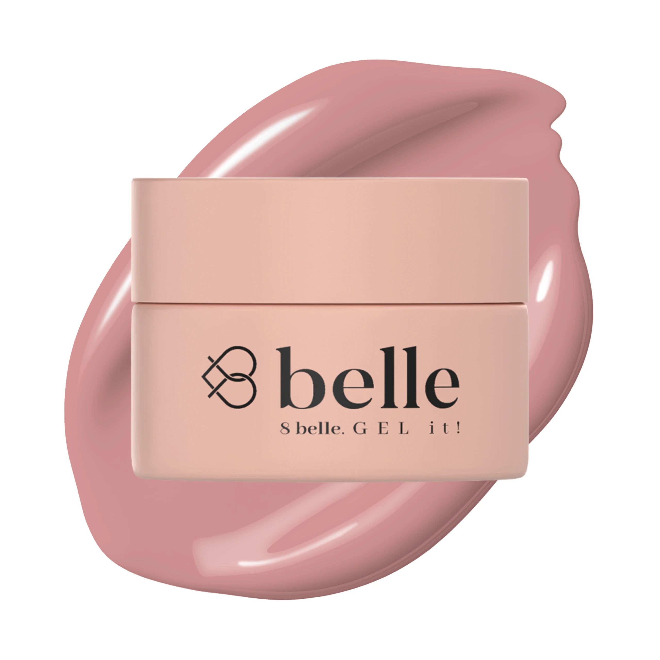 8belle Cover Cake Builder Gel | High-Coverage Self-Leveling Hard Gel 1.8 oz