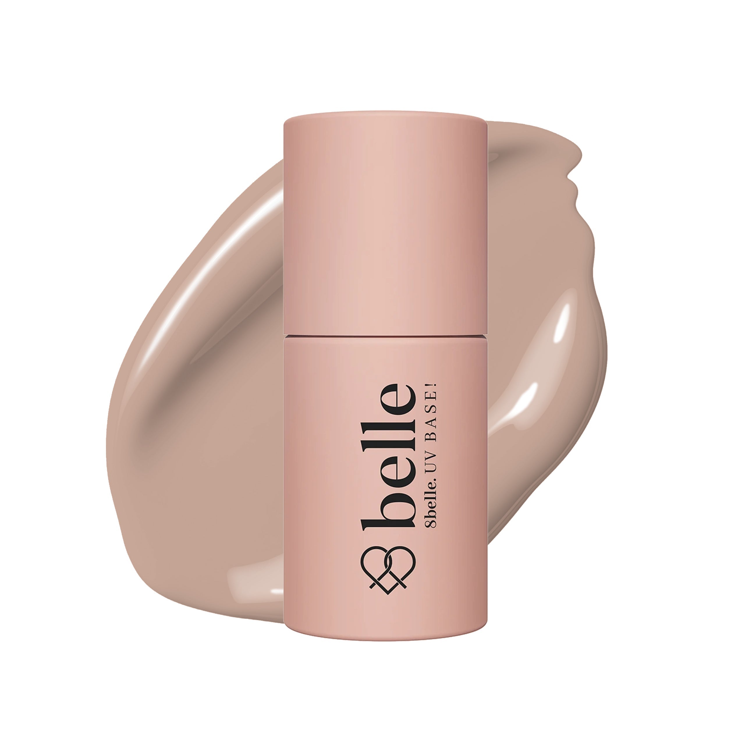 8belle Gel BASE Coat - Nude Essence | HEMA-Free, Soak-Off UV/LED